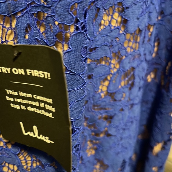 Lulus One Wish Royal Blue Lace Midi Dress - Picture 7 of 10
